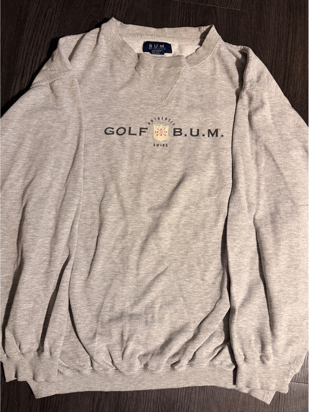 Vintage 90s B.U.M. Equipment Authentic Golf Crewneck XL